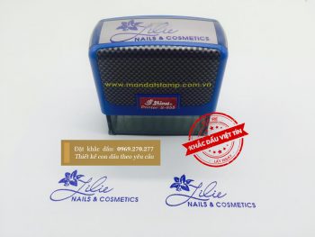 Dấu logo Lilie Nails Cosmetics