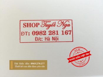 Mẫu dấu đẹp shop Tuyết Nga