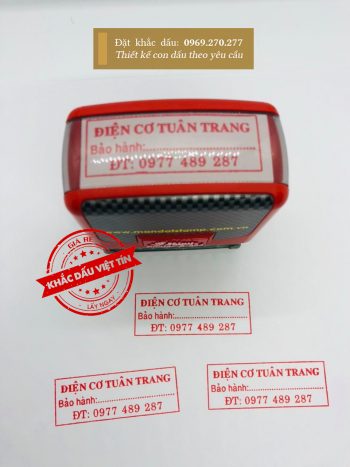 Dấu cửa hàng Điện cơ Tuân Trang